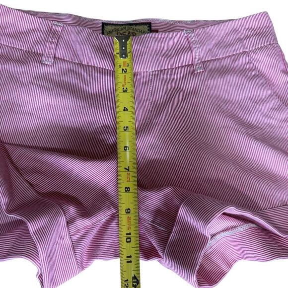 Dear John Pinstriped Cuffed Chino Shorts Red 29 Coastal Preppy Prep Fishingcore - Picture 9 of 9